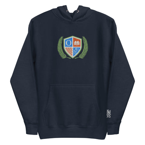 CREST EMBROIDERED HOODIE